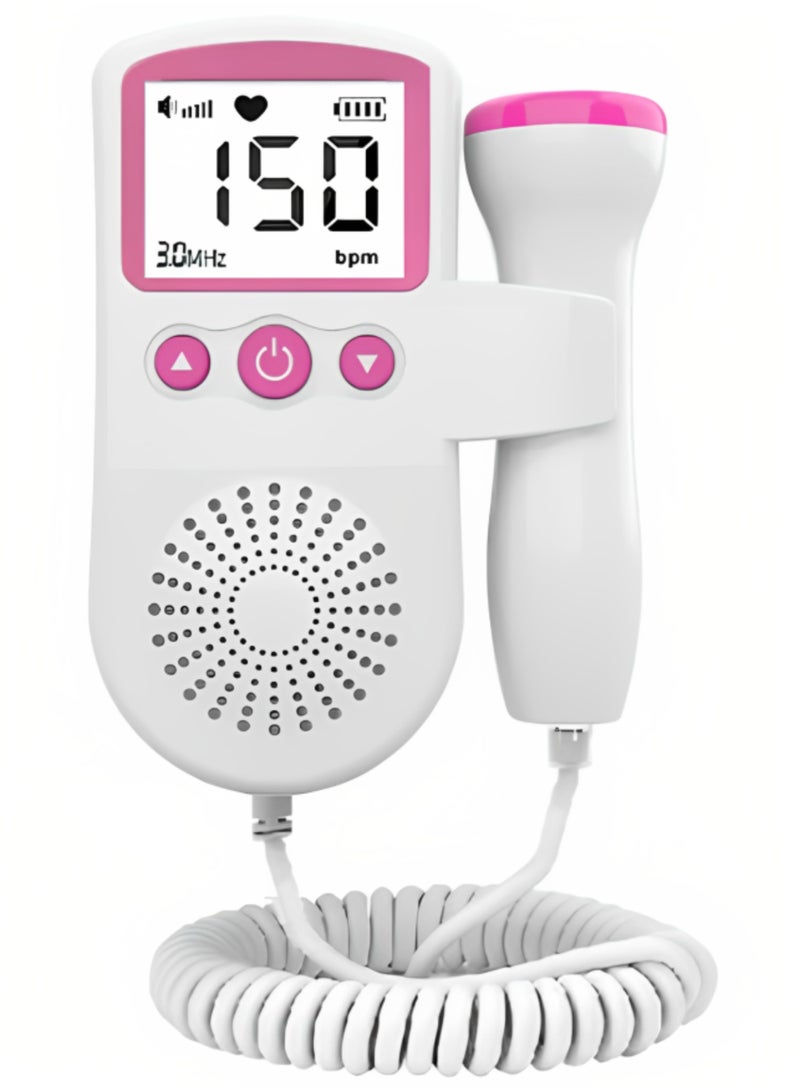 TNM Fetal Doppler Heartbeat Monitor with LCD Display, Handheld Pregnancy Doppler Device - Image 1