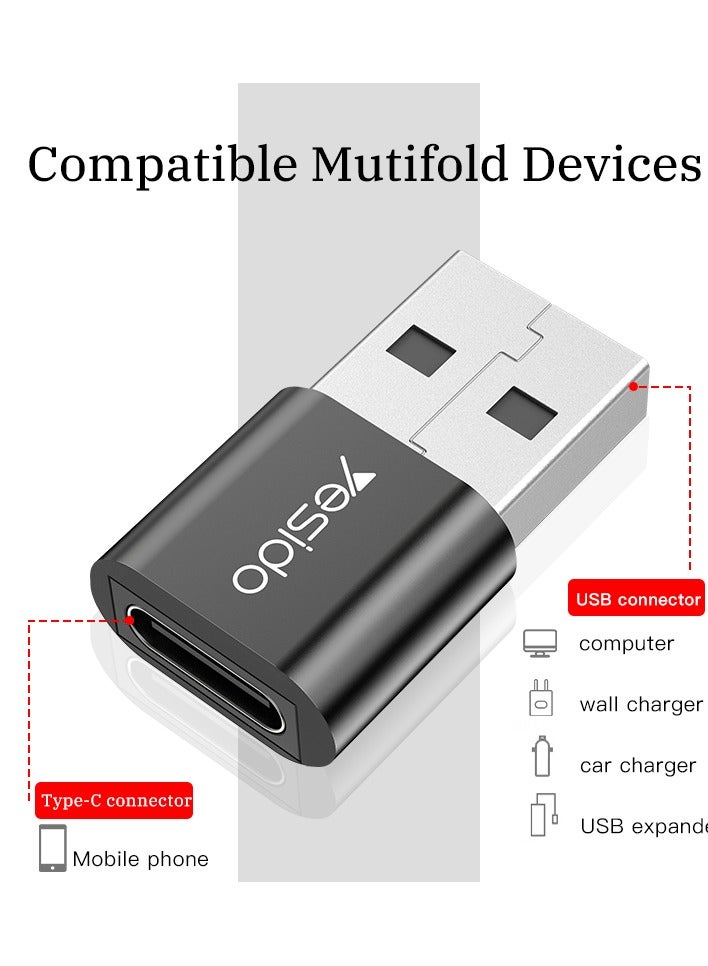 يسيدو قارئ بطاقات الماوس تحويل محول OTG سبائك الألومنيوم USB Type-C  - Image 3