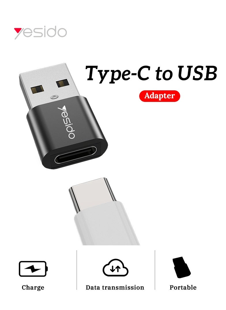 Yesido GS09 Mini Aluminum Alloy Usb to Type-C Card Reader Mouse Convert OTG Adapter  - Image 2