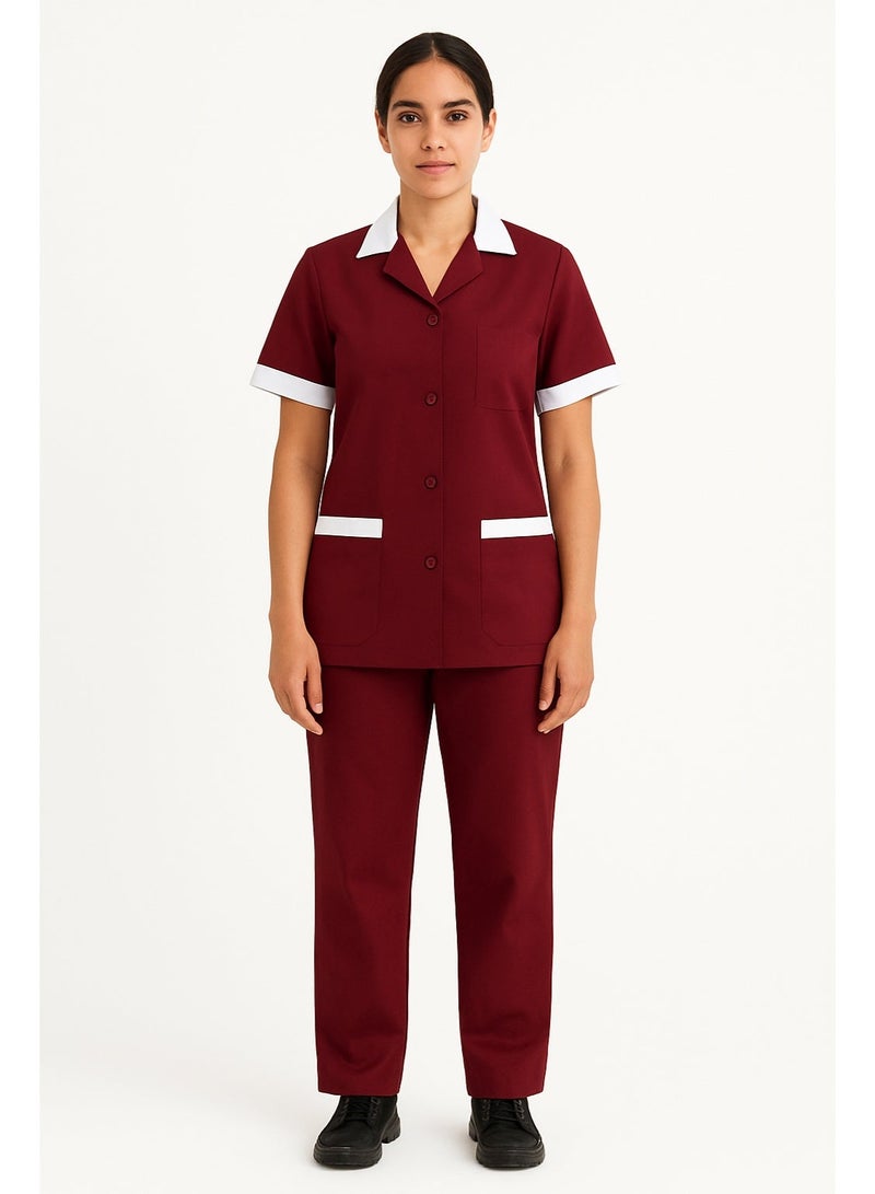 رناز يونيفورم طقم خادمة منزل مع أزرار - Image 1