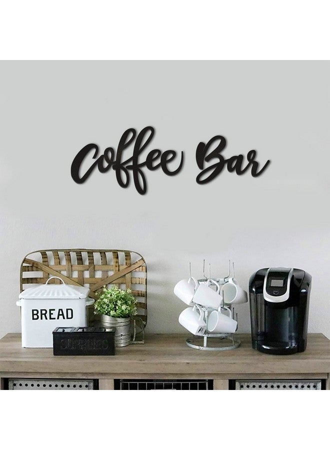 Huray Rayho Wooden Coffee Bar Wall Sign Kitchen Coffee Decor Coffee Station Letter Sign Coffee Word Art Farmhouse Decoration for Home, Cafe, Tabletop, Breakfast Nook or Restaurants Coffee Lover Gifts - Image 1