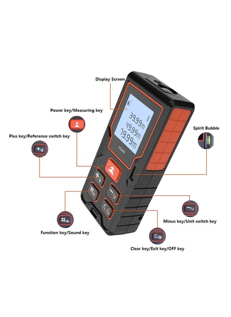 Generic - Portable Laser Distance Measuring Device with A Range of 100 Meters - Image 1