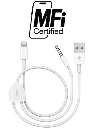[Upgraded] Aux Cord for iPhone, Lightning to 3.5mm Aux Cord 2in1 Audio Charging Cable Compatible with iPhone 13 12 11 XS XR X iPad All iOS Version, Supports Car Stereo/Speakers/Headphone 3.94Ft - pzsku/Z79C78ED1B6B802117FC9Z/45/_/1738267201/9d55c278-f6c3-4001-ac89-46df36c42567