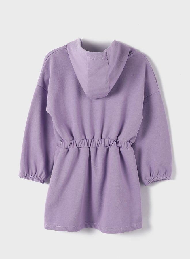 LC WAIKIKI Hooded Long Sleeve Girl Dress  - Image 2