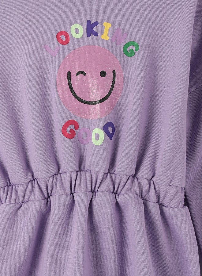 LC WAIKIKI Hooded Long Sleeve Girl Dress  - Image 3