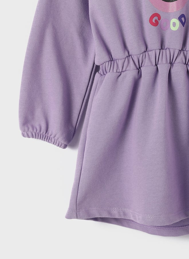 LC WAIKIKI Hooded Long Sleeve Girl Dress  - Image 4