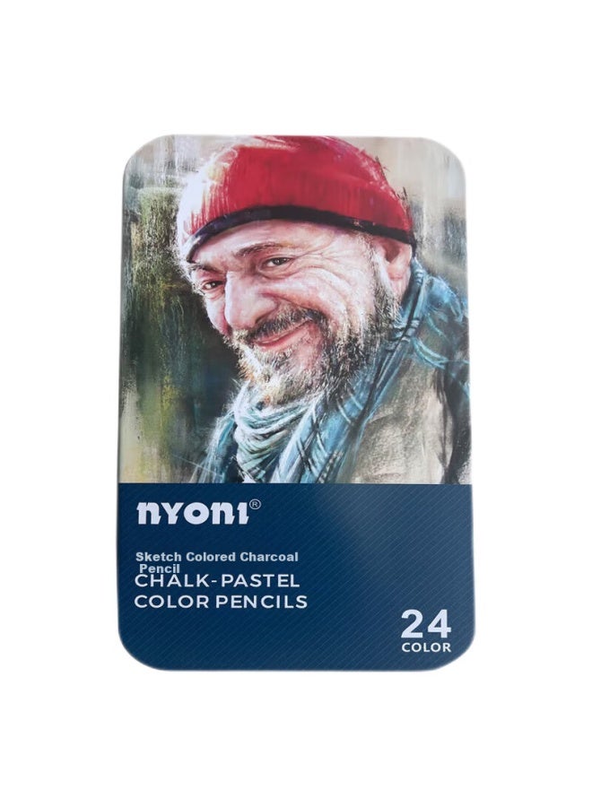 Nyoni 24 Colors Charcoal Pencil Set For Portrait Sketching, Art Students, Beginners, Drawing, Sketching, Art Exams, Professional Tools N2830 - Image 5
