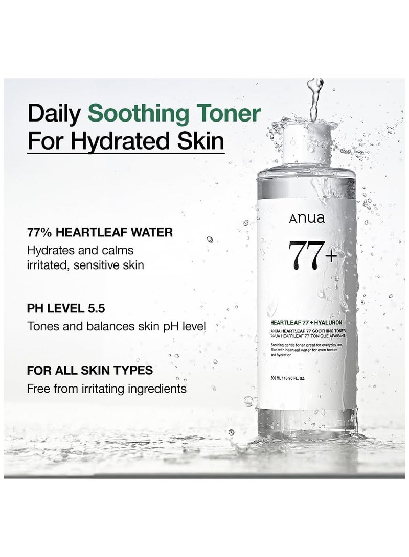 Anua Heartleaf 77 + Hyaluron Soothing Toner 8.45 Fl. Oz 250 mlml - Image 2