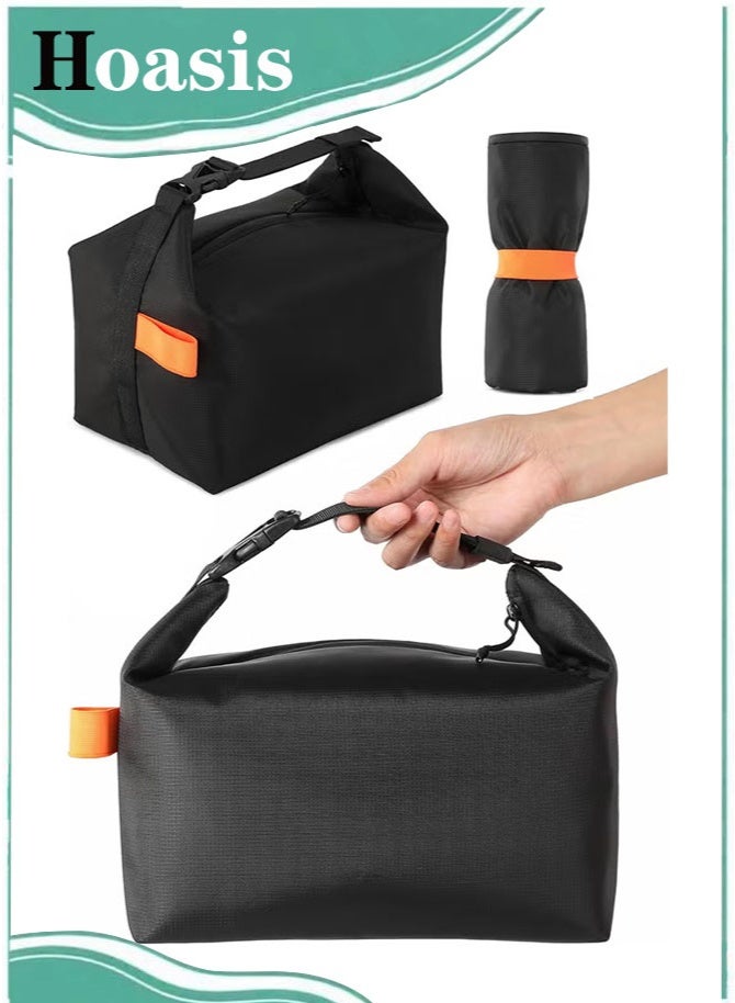 Hoasis Lunch Bag, Foldable Insulated Lunch Bag, Portable Leakproof Cooler Tote with Large Capacity, Reusable Lunch Box for Work, Office, Picnic and Travel - Image 1