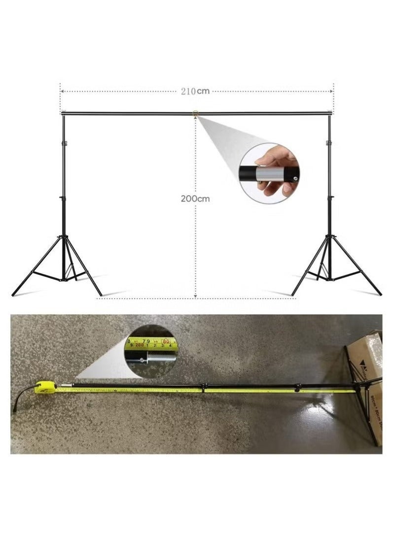 WALALLA Backdrop Support System Kit with Carry Bag for Photography Photo Video Studio, 2m*2m Background Stand, Background Screen - Image 5