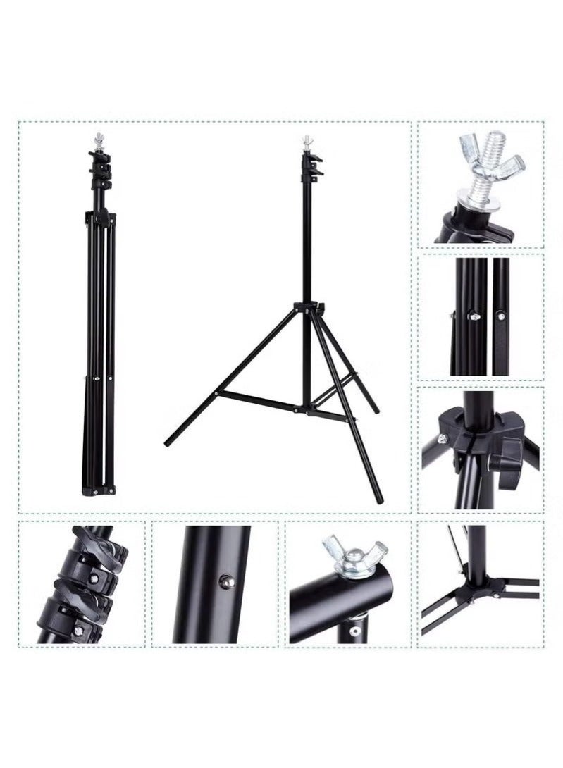 WALALLA Backdrop Support System Kit with Carry Bag for Photography Photo Video Studio, 2m*2m Background Stand, Background Screen - Image 4