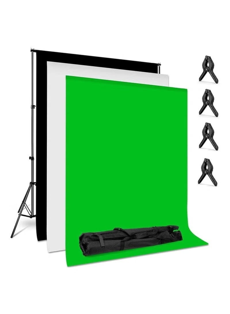 WALALLA Backdrop Support System Kit with Carry Bag for Photography Photo Video Studio, 2m*2m Background Stand, Background Screen - Image 1