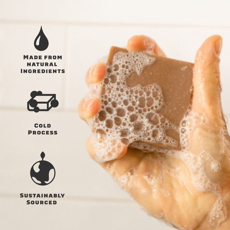 Dr. Squatch Natural Bar Soap for Men - Cold Process Soap with No Harsh Chemicals - Wood Barrel Bourbon, Fresh Falls & Birchwood Breeze (5 oz, 3-Pack) - Image 3