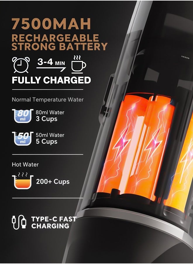Cafelffe Portable Espresso Machine 19Bar Coffee Machine Hot Cold Coffee Maker Compatible With Nespresso Capsule Ground Coffee For Car Traval Camping Coffeeware  - Image 4