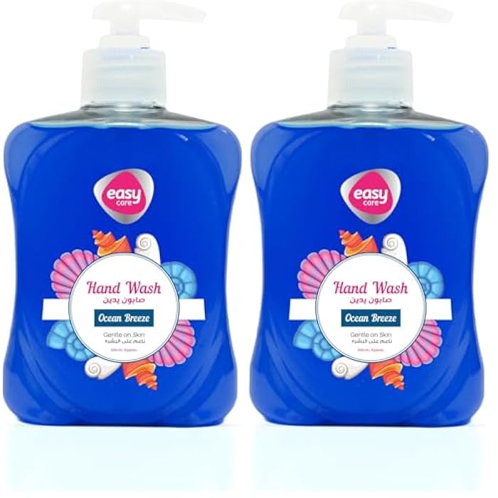 Easy Care Hand Soap, Ocean Breeze Scent, 500ml (Pack of 2)