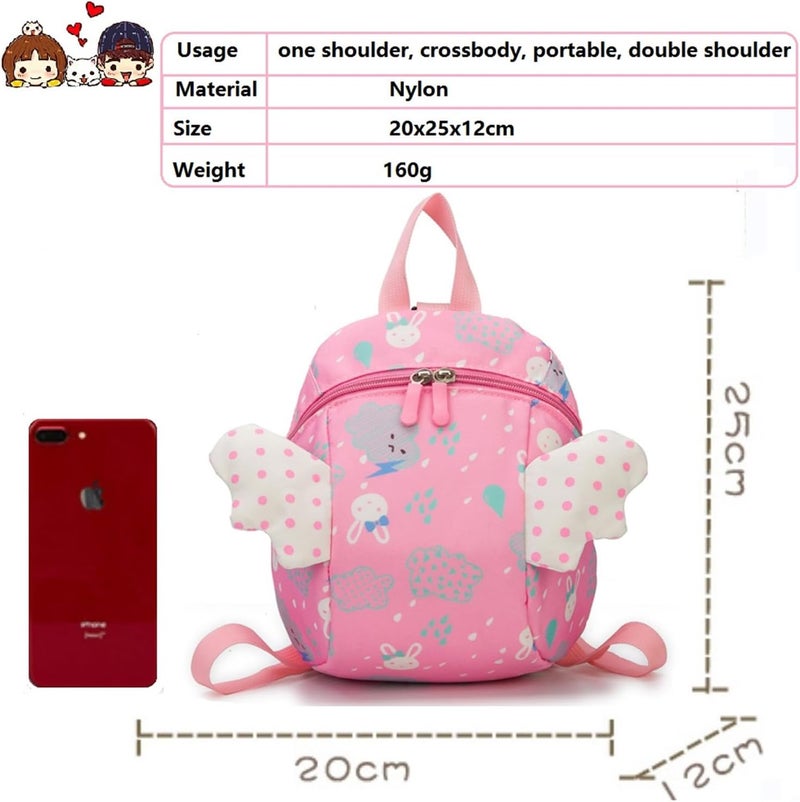 AoMige Toddler Backpack for Kids - Cute Animal Design with Anti-Lost Features (Pink) - Image 4