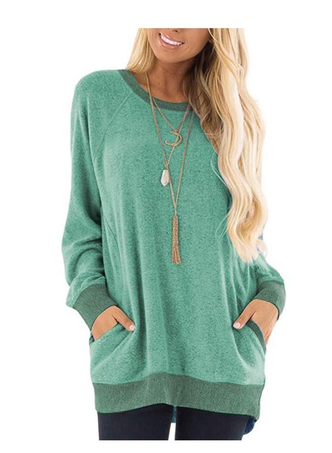 Loquat Women's New Style Loose Casual Long Sleeved Sweatshirt