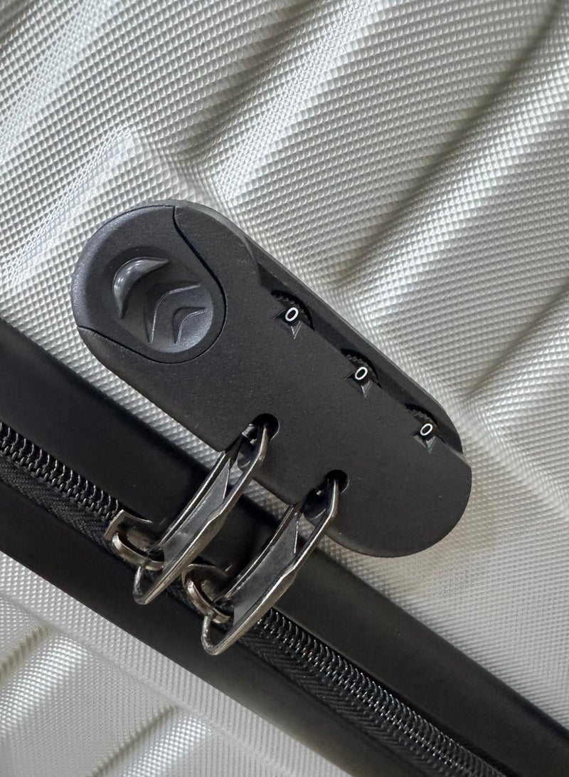 3-Piece Luggage Set, Sizes 20-24-28, Hard Shell ABS + PC Expandable Design, Spinner Wheels, TSA Lock (SILVER) - Image 5