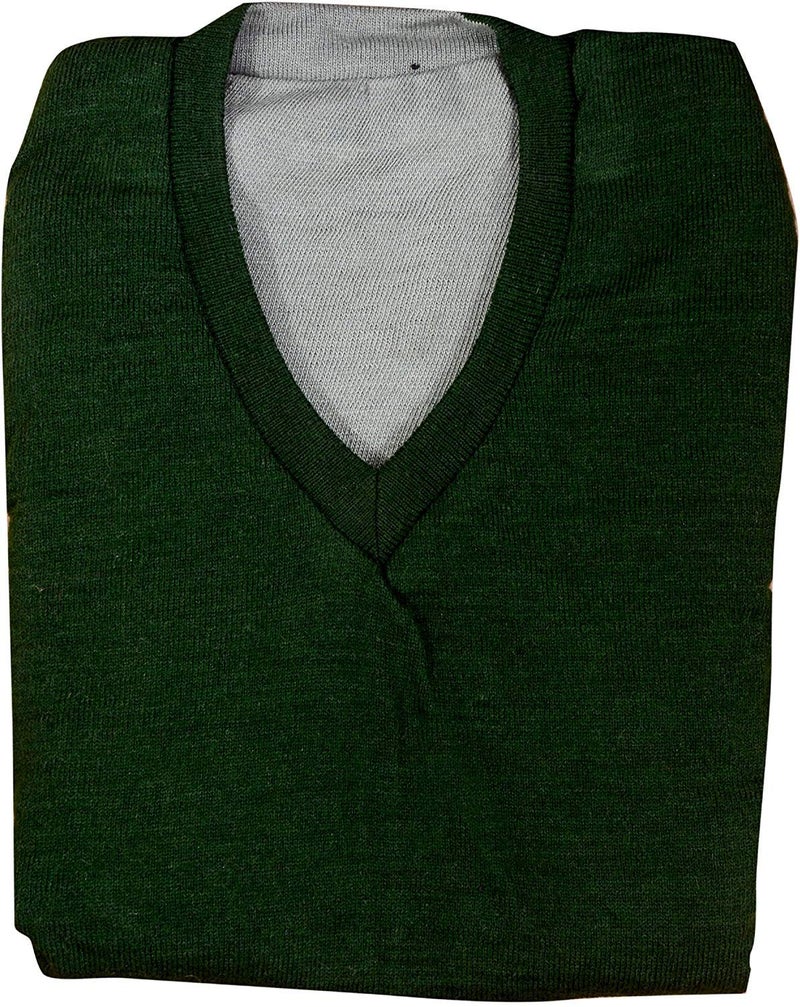 Malvina Men's Reversible Sleeveless Sweater (Green-Grey) (Only 1), Meidum - Image 5