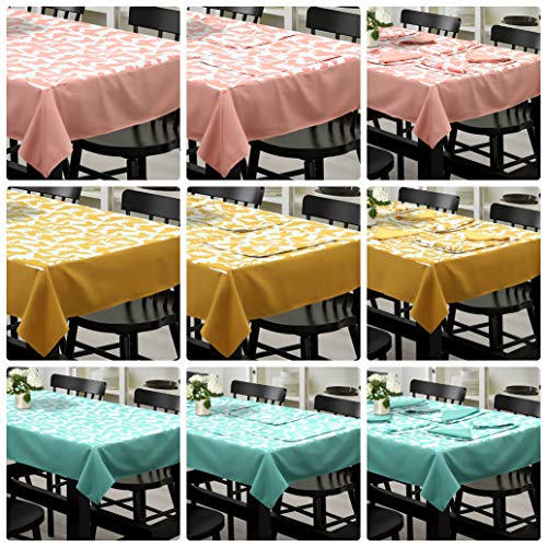 Dekor World Cotton Printed Coral Butterfly Collection Square Table Cover (Pack of 1) 150x150 cm / 60x60 Inches for 4 Seater Dining Table - Image 4