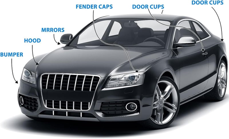 SIA VENDORS Car Sheet Clear Vinyl Wrap Protection Film - Exterior Scratch Prevention for Vehicles, Bikes - Automotive Protective Decal Crash Wrap (1 Feet x 4 Feet, PPF Sheet) - Image 2