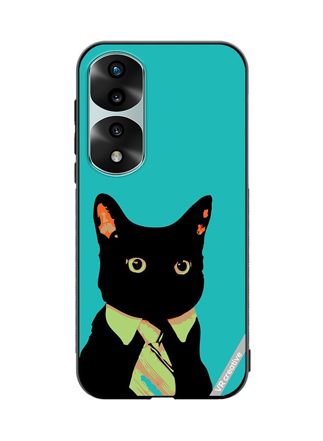 VR CREATIVE Protective Case Cover For Honor 70 Pro Business Cat Design Multicolour - Image 1