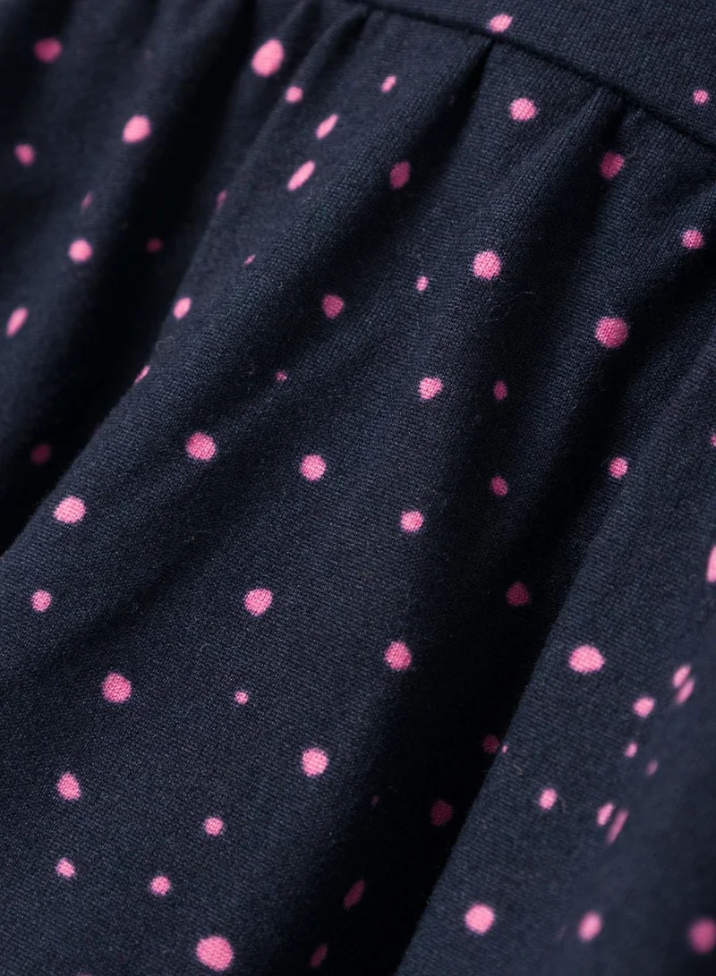 NAME IT Kids Dotted Print Midi Dress