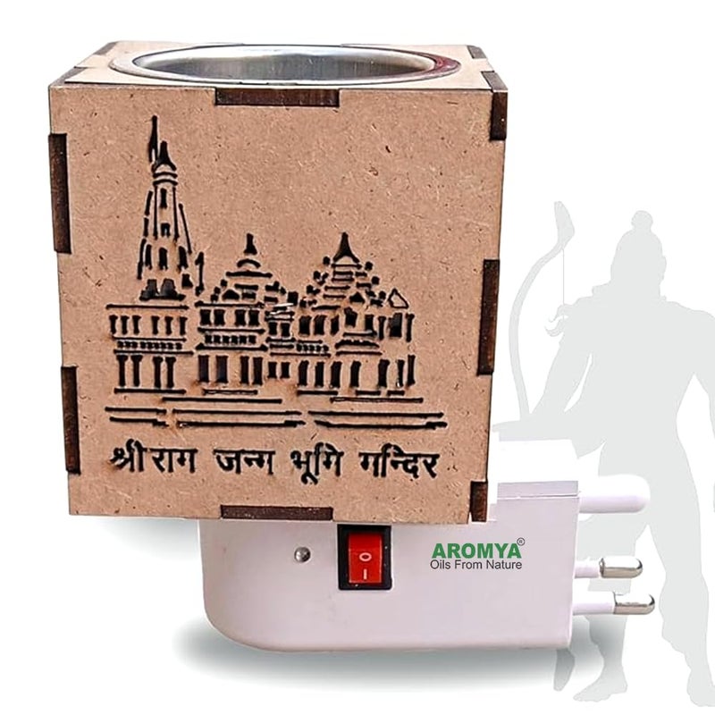 Aromya - oils from nature Aromya oils from nature Aroma Diffuser for Home Fragrance Kapoor Dani Electrical Camphor Diffuser for Home Decor Electric Camphor Burner for Home Fragrance - Image 1