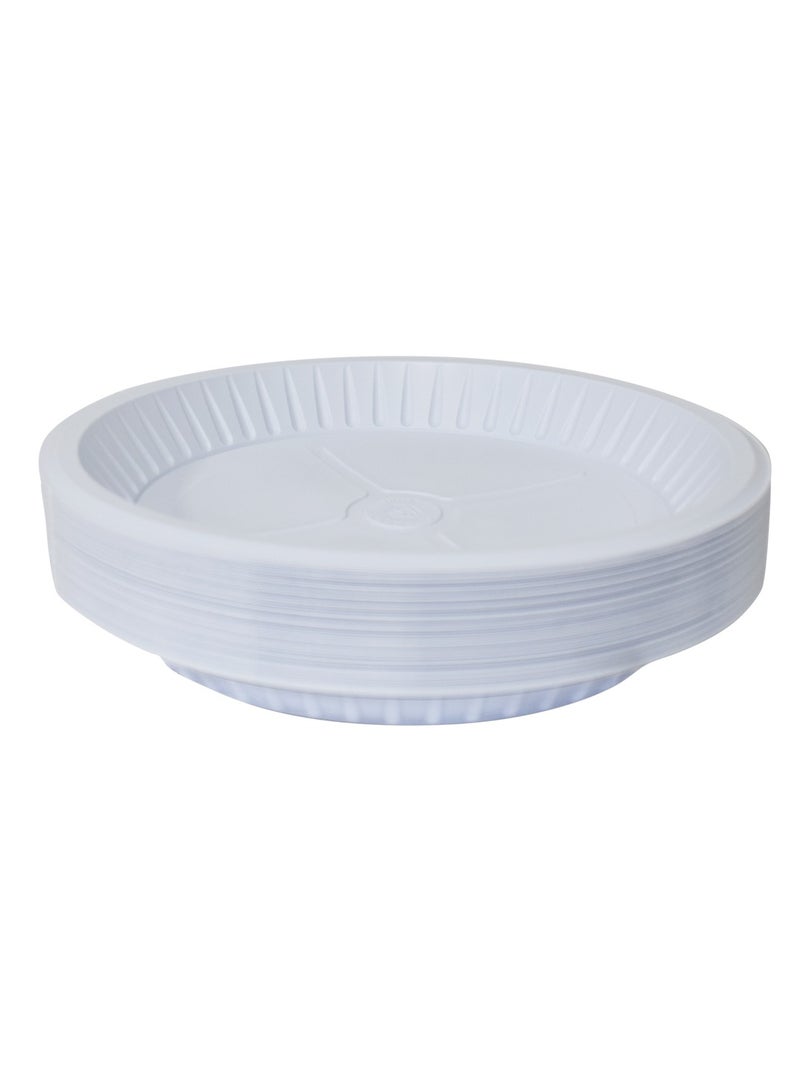 Alba Plastic Durable Plastic Party Plates Large 26cm Ideal for All Occasions and Sturdy 500 Pcs - Image 1