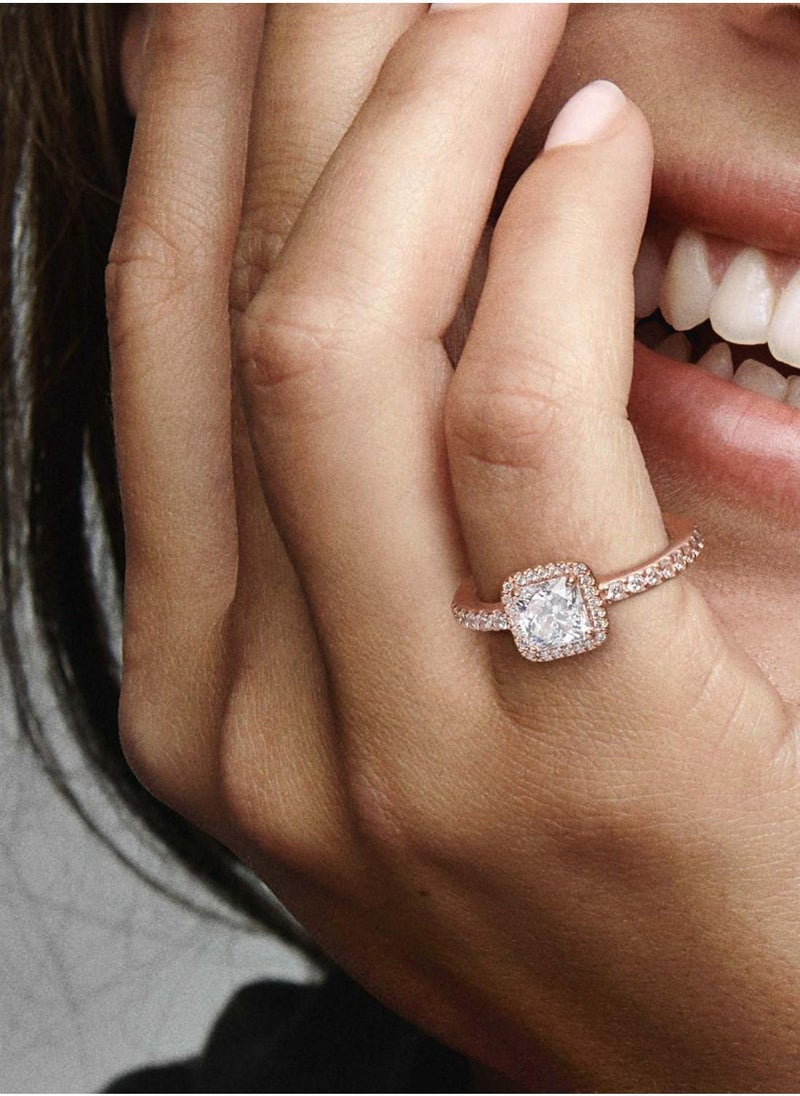 PANDORA Square Sparkle Halo Ring  - Image 5