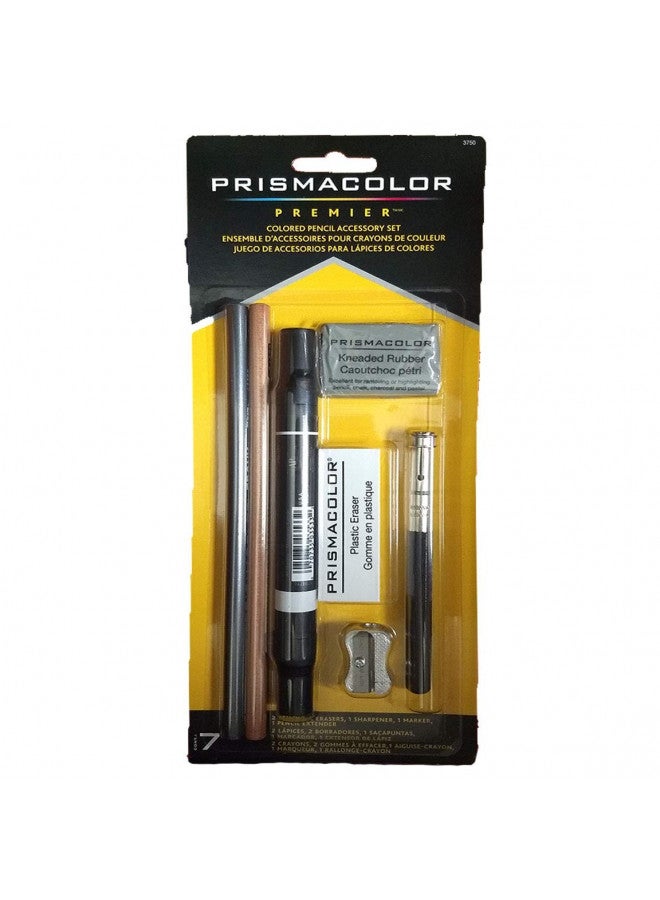 Prismacolor Premier Colored Pencil Accessory Kit with Blenders and Erasers, 7-Piece Set, Multicolor