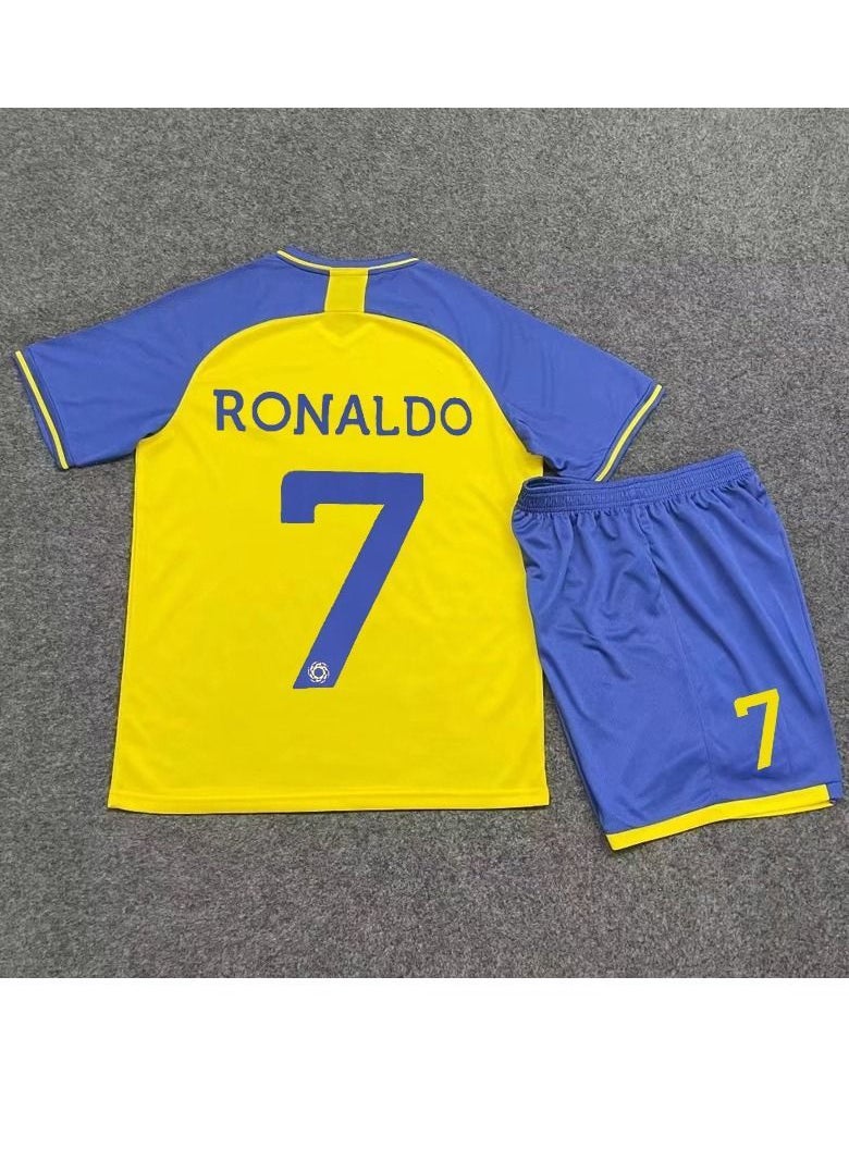 M MIAOYAN Saudi Arabia Riyadh Victory Team Ronaldo same jersey No. 7 football suit adult children's men's and women's team uniforms (arms with armbands) - pzsku/Z79C84899E08F71C14259Z/45/_/1691120927/29fa9f7e-616e-4006-a881-0faa3137be26