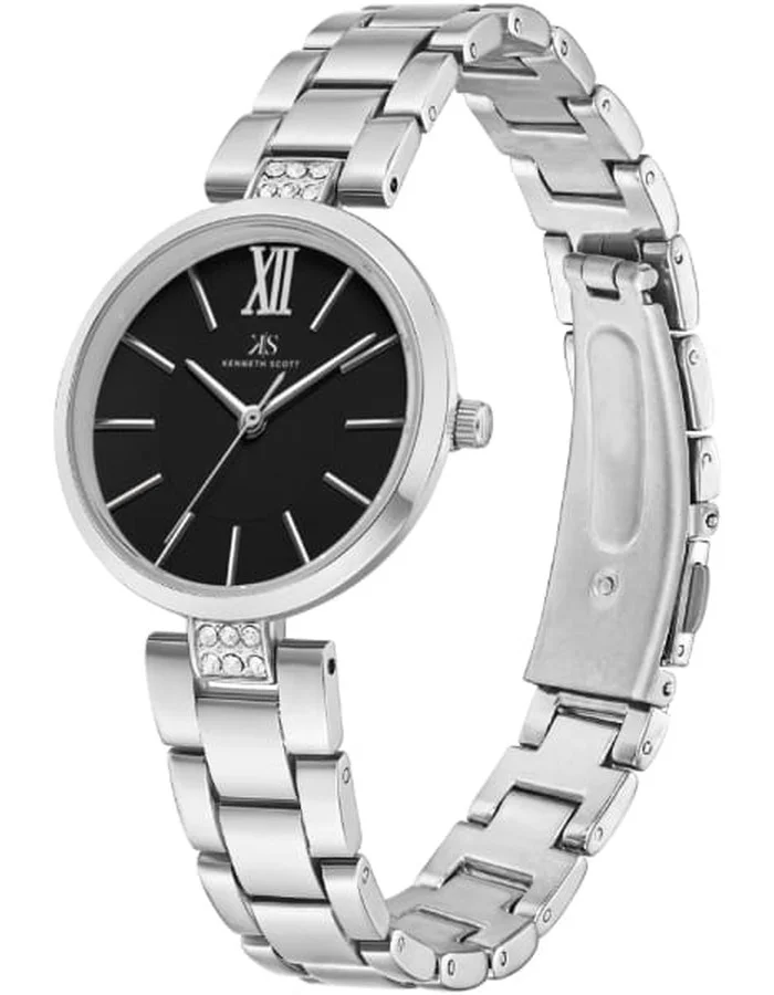 كينيث سكوت Women's Stainless Steel Analog Watch K23533-SBSB - 30 mm