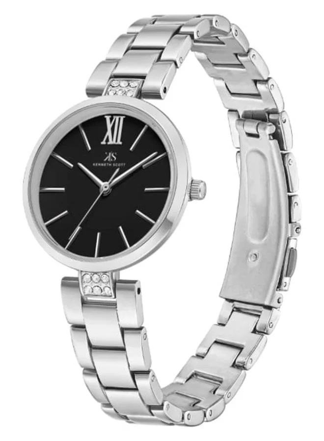 KENNETH SCOTT Stainless Steel Analog Watch K23533-SBSB - 30 mm