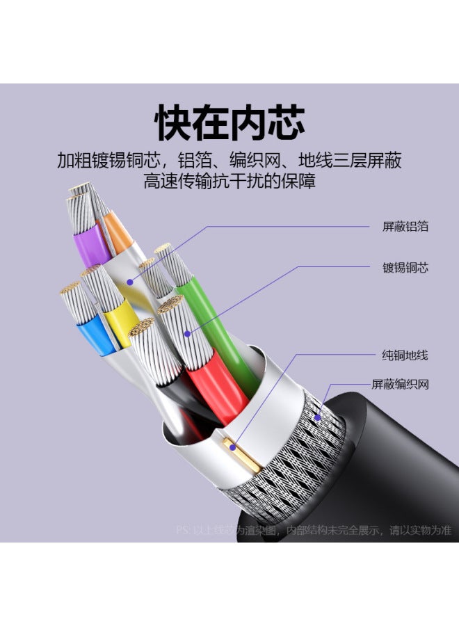 Inman Dual-head Usb3.0 Data Line Male-to-male Computer Cable Dual-head Copy Line A- To-a Mobile Hard Disk Box - Image 2