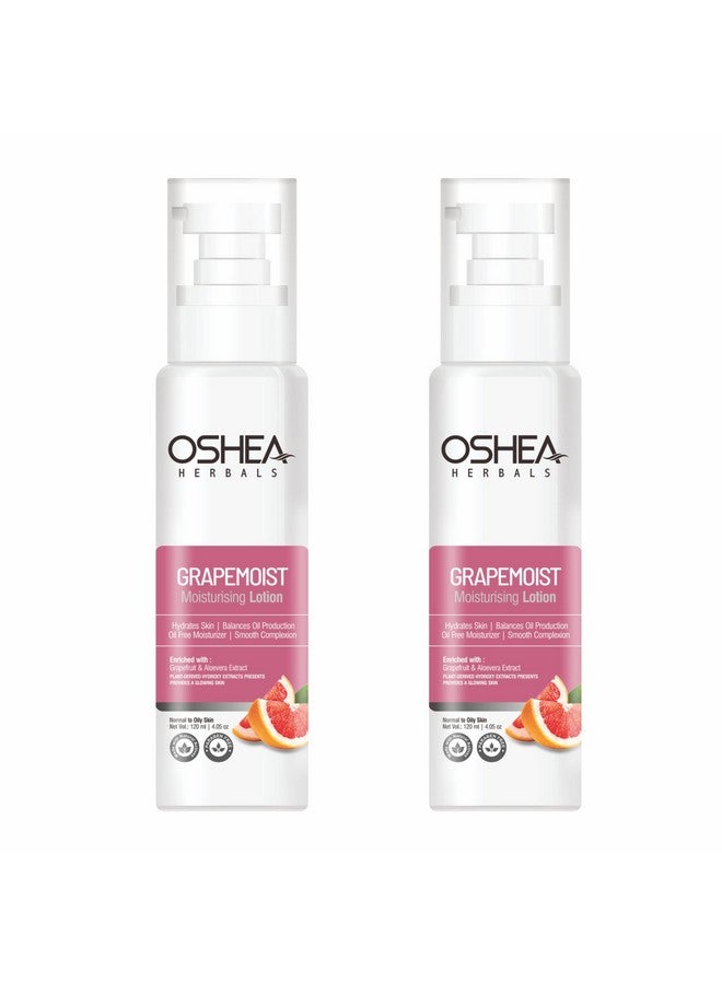 OSHEA Herbals Grapemoist Moisturising Lotion For Normal To Oily Skin Type Balances Oil Production & Hydrates Skin With Smooth Complexion Enriched With Grapefruit & Aloe Vera Extracts (Pack Of 2) - Image 1