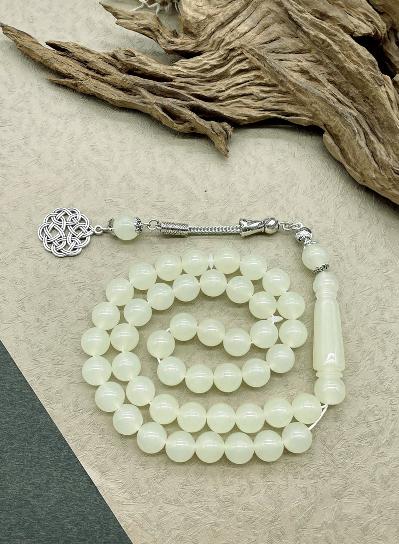 10mm 45 piece Muslim Suya Zen resin prayer bead bracelet handmade - Image 4