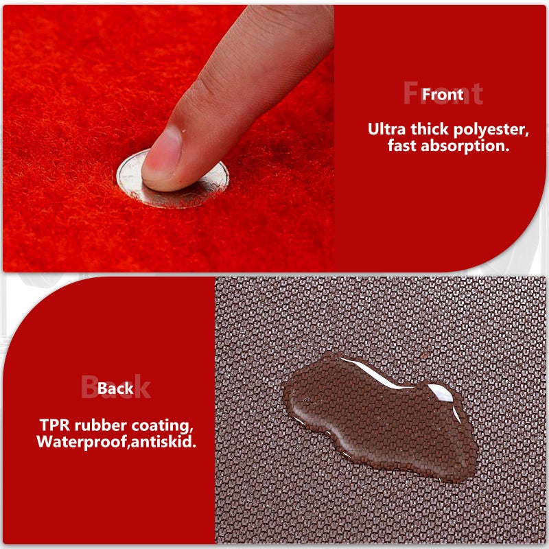 PBHEPJ 3ft x 10ft Extra Thick Red Carpet Runner for Party & Hollywood, Festival Celebration, Wedding, Graduation Ceremony, Award Ceremony, VIP Reception, Heavy-Duty, Non-Slip TPR Rubber - Image 3