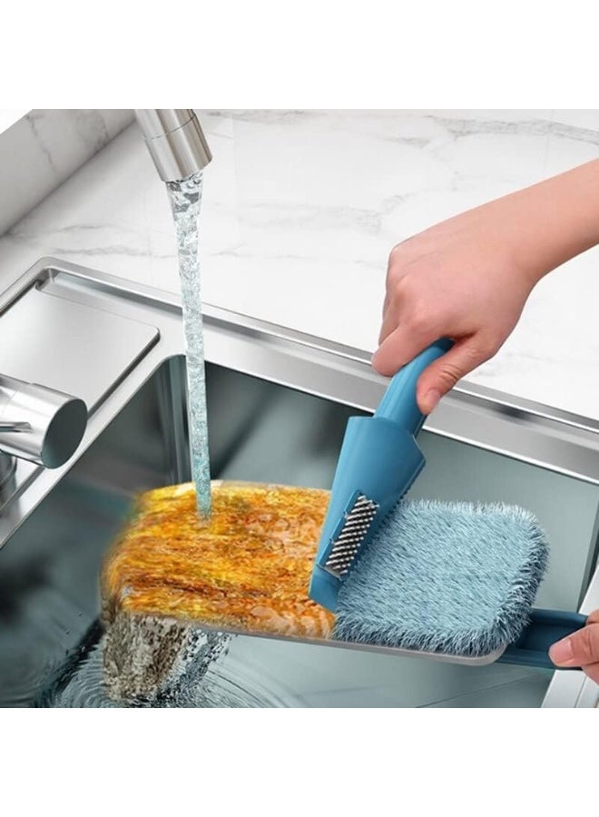 AIWANTO Mini Handheld Triangle Flat Mop – 360° Rotating Corner Cleaner with Adjustable Short Handle | Quick-Clean Tool for Bathroom Tile, Kitchen Walls, Floors & Tight Spaces  - Image 4