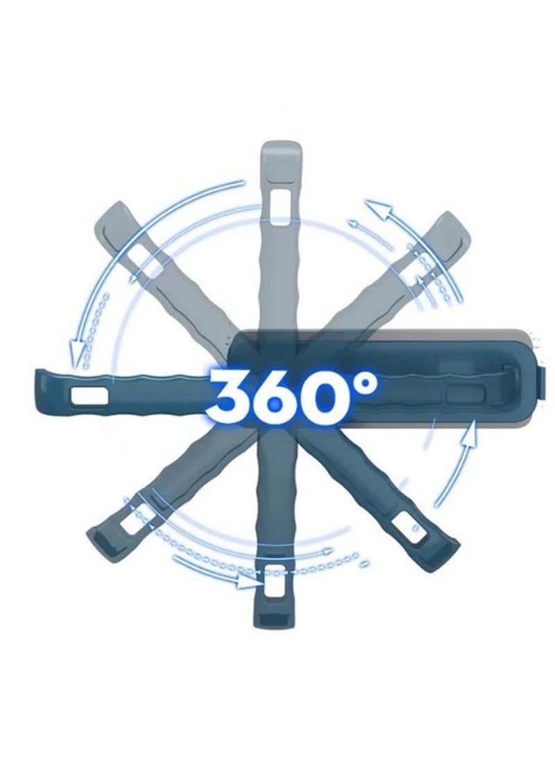 AIWANTO - 2 in 1 Mini Triangle Mop 360 Degree Rotatable Cleaning Mop Adjustable Spin Scrubber Tool Cordless and Handheld Bathroom Scrubber for Tub Tile Floor Wall and Kitchen - Image 1