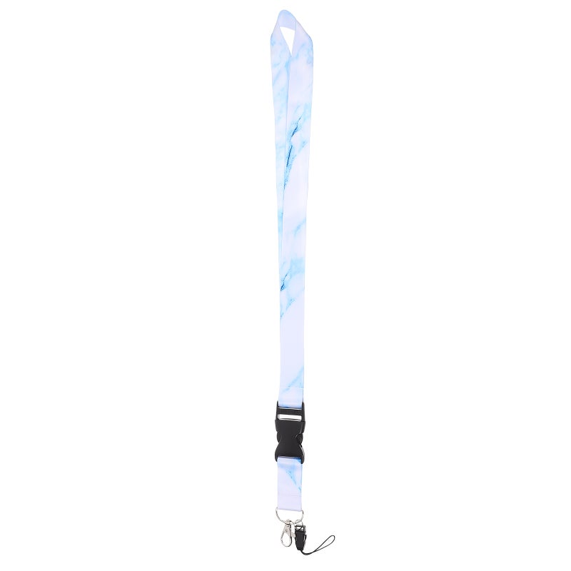 Metal Lanyard for ID Cards, Durable Polyester Material, Suitable for Office Use - Image 1