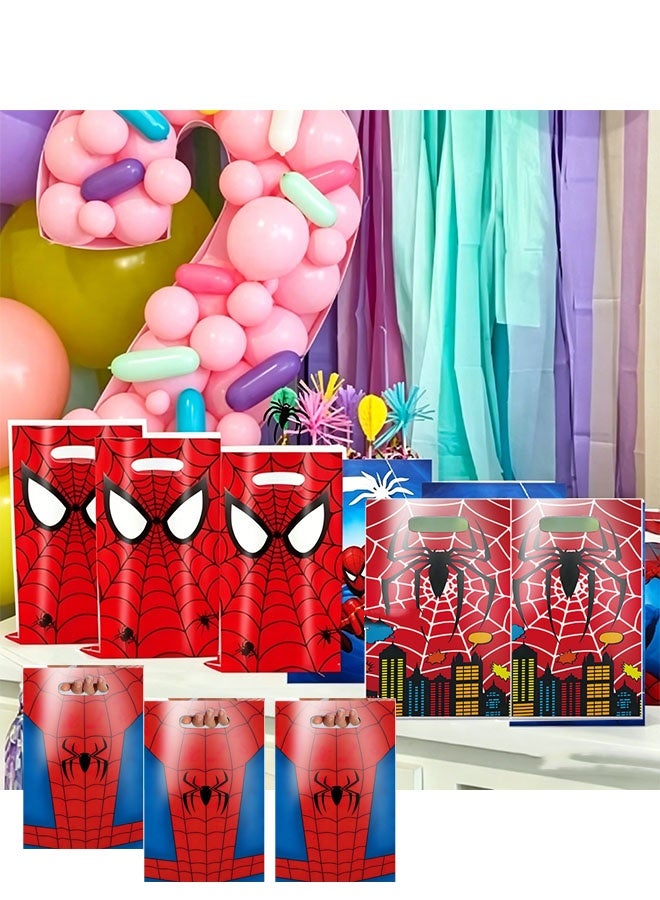 SPIDERMAN 100 PCS Spider-Man Birthday Party Supplies Cartoon Candy Bag Tote Bag Kids Gift Bag Adult Birthday Party Decorations - Image 3