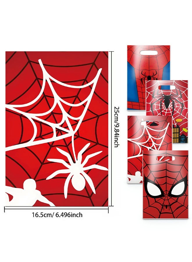 SPIDERMAN 100 PCS Spider-Man Birthday Party Supplies Cartoon Candy Bag Tote Bag Kids Gift Bag Adult Birthday Party Decorations - Image 2