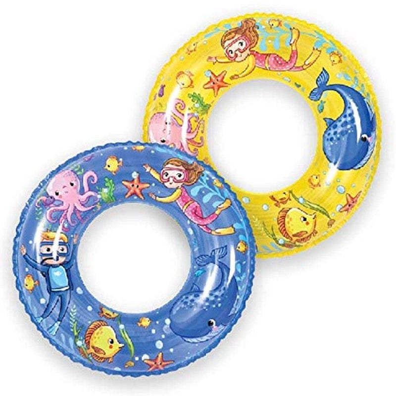 Sun Club Sea World Swim Ring 60cm – Yellow - Image 1