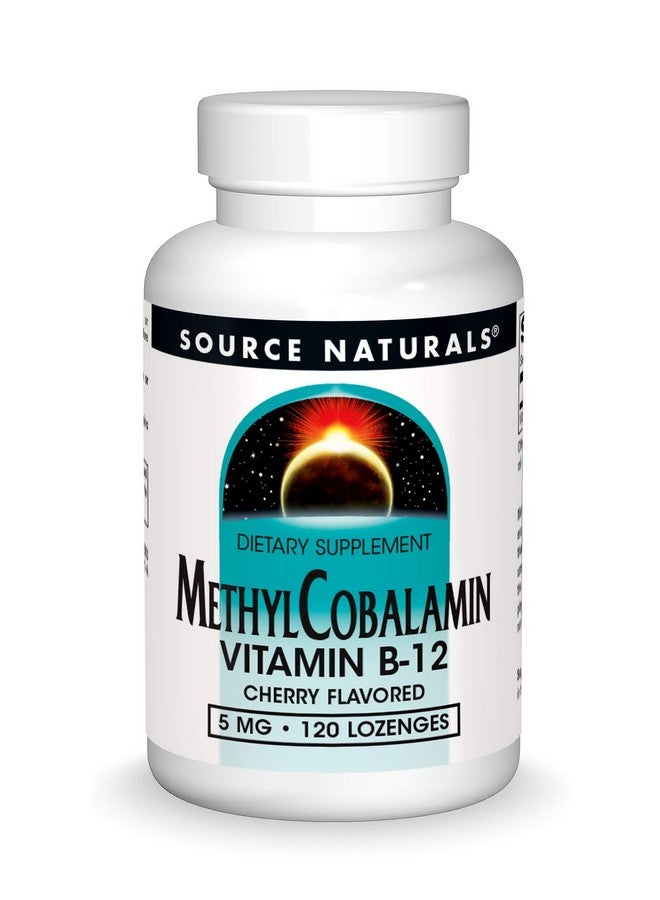 Source Naturals Methylcobalamin Vitamin B-12 5mg Cherry Flavored - 120 Lozenges - Image 1