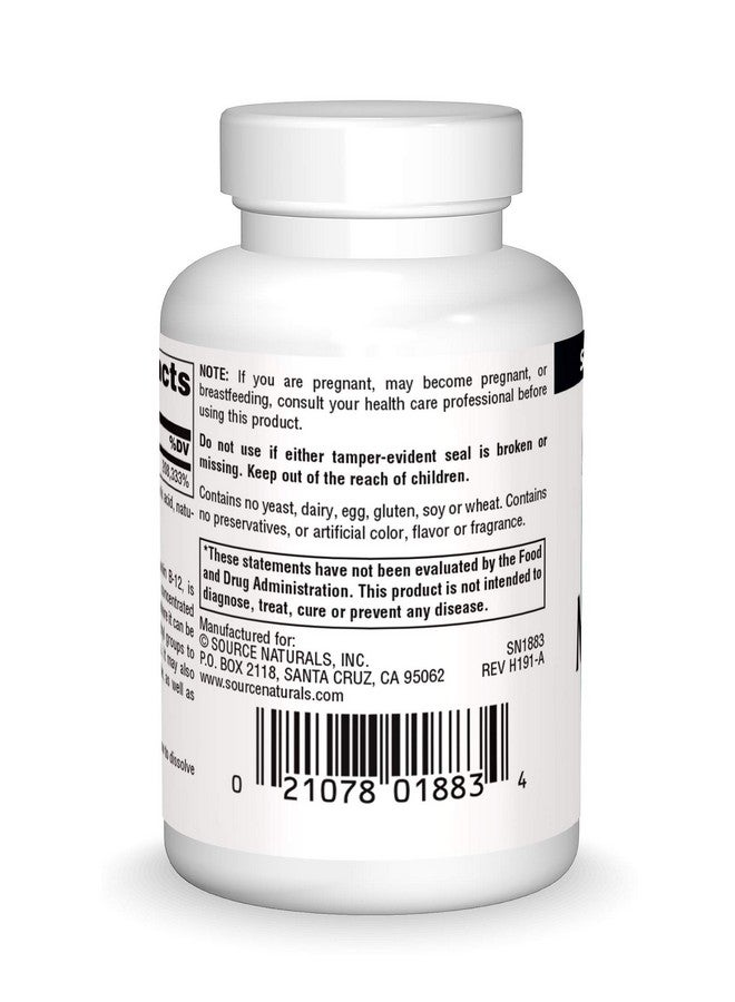 Source Naturals Methylcobalamin Vitamin B-12 5mg Cherry Flavored - 120 Lozenges - Image 2