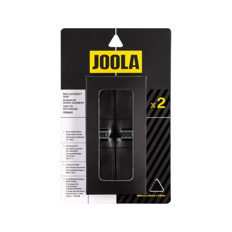 JOOLA شريط استبدال مقبض مضرب البيكلبول من JOOLA - لف لمضرب البيكلبول - قبضة Feel-Tec النقية - سطح مقاوم للرطوبة وراحة - لف المقبض للاستخدام مع القبضة العلوية - أسود، أبيض، أو رمادي - Image 1