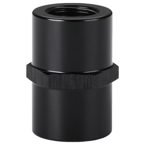 Podavelle 1/8 NPT Female to 1/8 NPT Female Coupler Fitting Adapter Straight Aluminum Black - Image 3