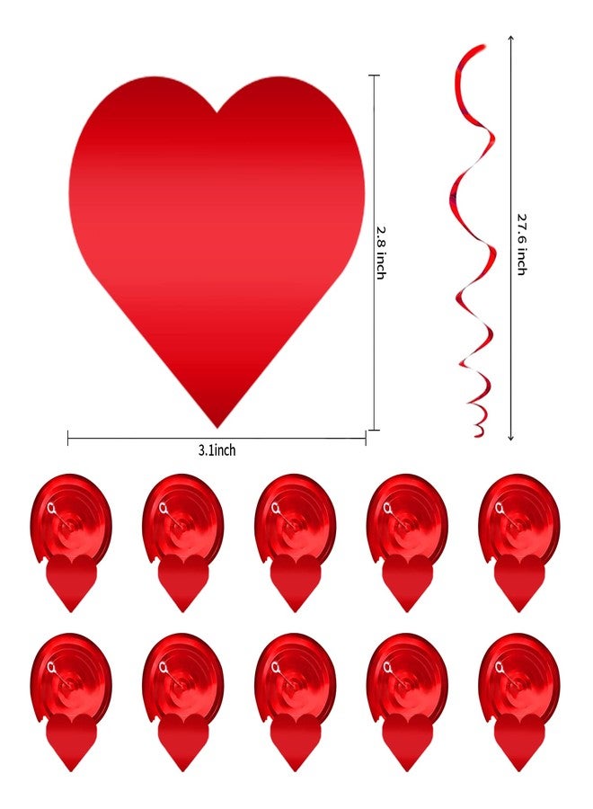 Labrostar 21Pcs Valentines Day Decorations Set Pre-Assembled Hanging Heart Swirls BE Mine Love Heart XO Garlands Banner for Home Classroom Office Wedding Party - Image 3