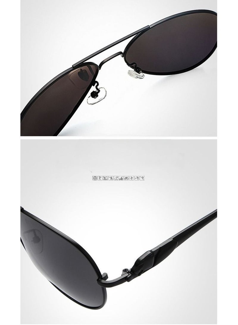 HDCRAFTER Men's Coated Polarized UV400 Aviator Sunglasses - Image 2